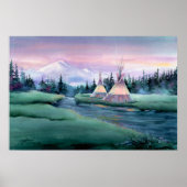 FLUSS TIPI CAMP by SHARON SHARPE Poster (Vorne)