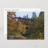 Fluss Tualatin, OR Postkarte (Vorne/Hinten)