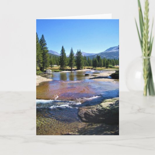Fluss Tuolumne in Tuolumne Meadows, Yosemite, CA Karte (Vorderseite)
