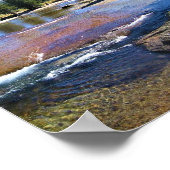 Fluss Tuolumne in Tuolumne Meadows, Yosemite, CA Poster (Ecke)
