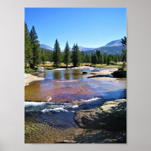 Fluss Tuolumne in Tuolumne Meadows, Yosemite, CA Poster (Vorne)