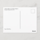 Fluss Tuolumne in Tuolumne Meadows, Yosemite, CA Postkarte (Rückseite)