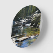 Fluss Tuolumne in Tuolumne Meadows, Yosemite, CA Runde Wanduhr (Winkel)