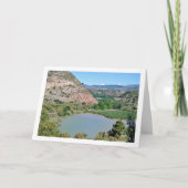 Fluss Turia in Domeño Viejo, Valencia, Spanien Karte (Vorderseite)