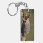 Fluss Turtle bei Tortuguero - Costa Rica Schlüsselanhänger (Vorderseite links)