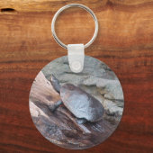 Fluss Turtle Schlüsselanhänger (Vorderseite)
