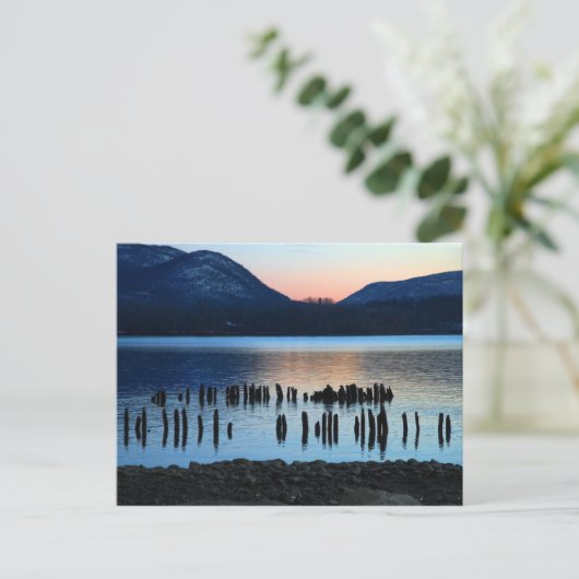 Fluss Twilight Postkarte (Stehend Vorderseite)