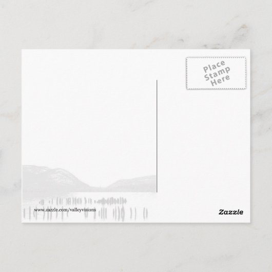 Fluss Twilight Postkarte (Rückseite)