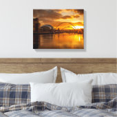 Fluss Tyne bei Sunset Leinwanddruck (Insitu (Schlafzimmer))