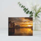 Fluss Tyne bei Sunset Postkarte (Stehend Vorderseite)