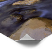 Fluss über Felsen, Jungfrau River, Utah Poster (Ecke)