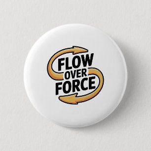 Fluss über Kraft Yin Yang Yoga Lance Bekleidung Button
