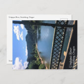 Fluss Umpqua, Oregon Postkarte (Vorne/Hinten)