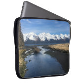 Fluss- und Bergblick - Laptop-Sieb Laptopschutzhülle (Vorne Rechts)