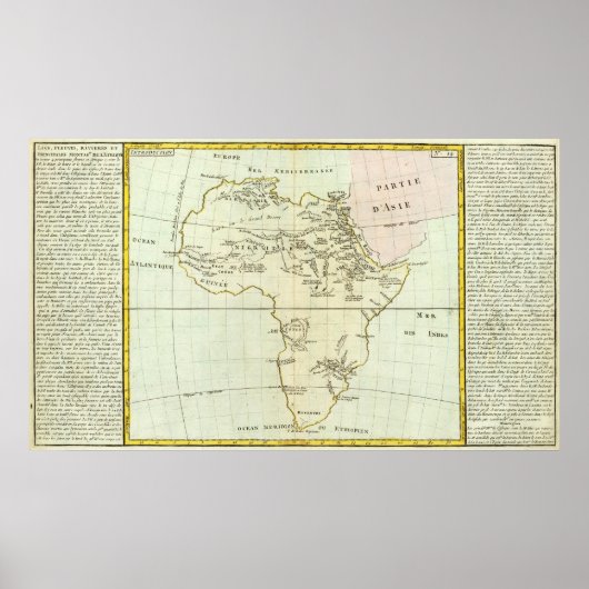 Fluss und Berge Afrikas Poster (Vorne)