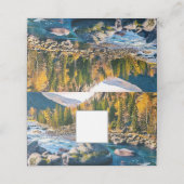 Fluss und Gebirge Landschaftliches Foto Platzkarte (Außenseite Aufgefaltet)