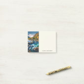 Fluss und Gebirge Landschaftliches Foto Post-it Klebezettel (Auf Schreibtisch)