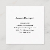 Fluss und Gebirge Landschaftliches Foto Quadratische Visitenkarte (Rückseite)