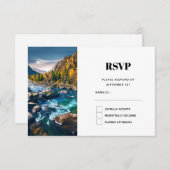 Fluss und Gebirge Landschaftliches Foto RSVP Karte (Vorne/Hinten)