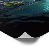 Fluss und Klippen im bezaubernden Canyon Poster (Ecke)