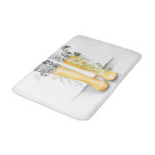 Fluss und Wachstum I Badematte (Schrägansicht)