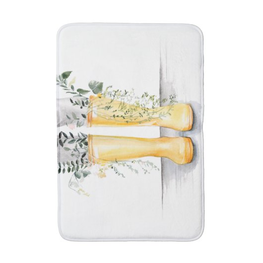 Fluss und Wachstum I Badematte (Vorderseite Vertikal)