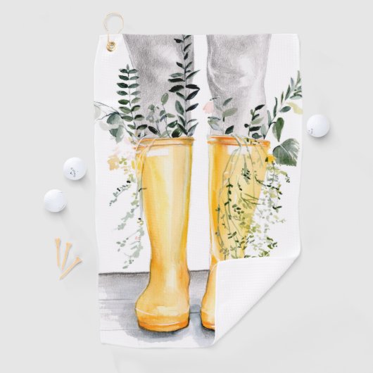 Fluss und Wachstum I Golfhandtuch (Insitu)