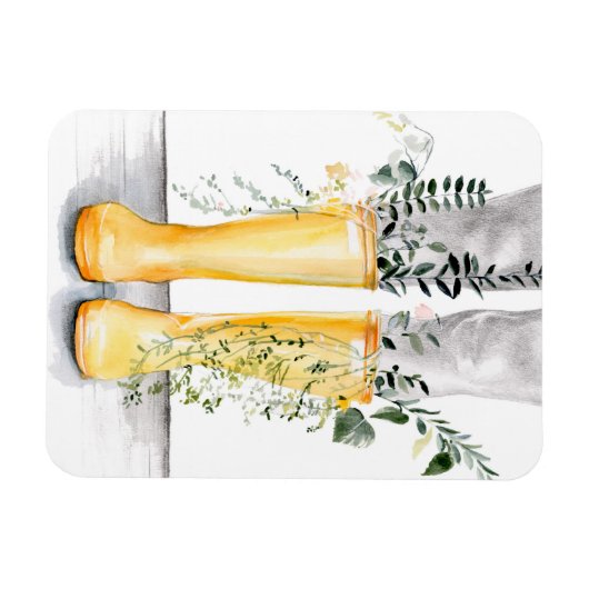 Fluss und Wachstum I Magnet (Horizontal)