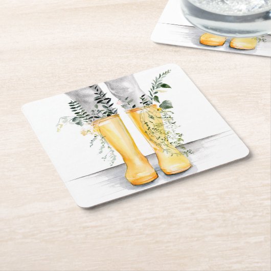 Fluss und Wachstum I Rechteckiger Pappuntersetzer (angewinkelt)