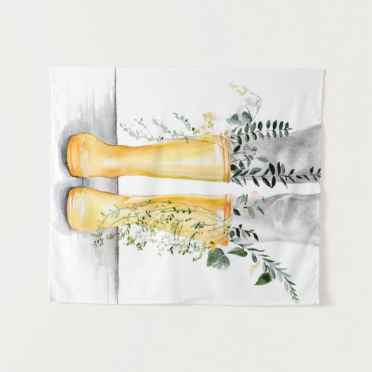 Fluss und Wachstum I Wandteppich (Vorderseite (Horizontal))