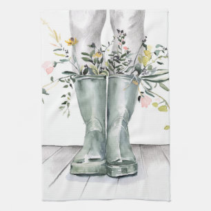 Fluss und Wachstum II Geschirrtuch