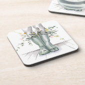 Fluss und Wachstum II Getränkeuntersetzer (Linke Seite)