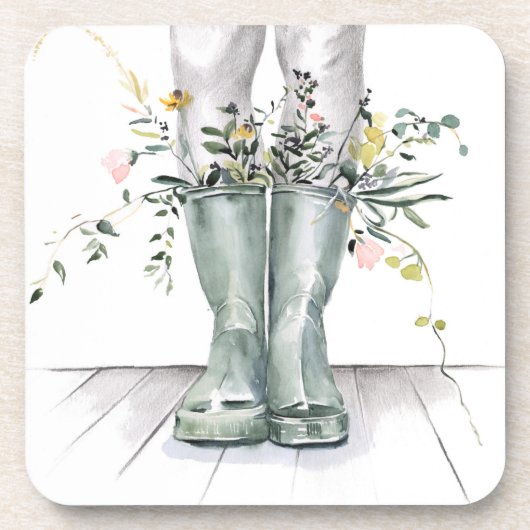 Fluss und Wachstum II Getränkeuntersetzer (Vorderseite)