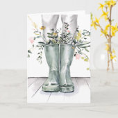 Fluss und Wachstum II Karte (Gelbe Blume)