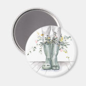 Fluss und Wachstum II Magnet (Vorderseite/Rückseite)