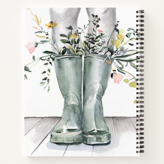 Fluss und Wachstum II Notizblock (Rückseite)