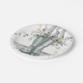 Fluss und Wachstum II Pappteller (Schrägansicht)