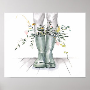 Fluss und Wachstum II Poster