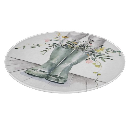 Fluss und Wachstum II Schneidebrett (Ecke)