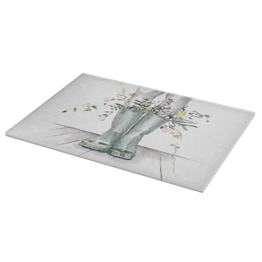 Fluss und Wachstum II Schneidebrett (Ecke)