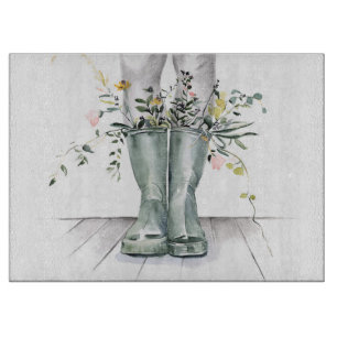 Fluss und Wachstum II Schneidebrett