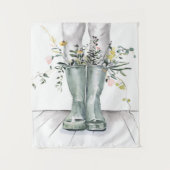 Fluss und Wachstum II Wandteppich (Vorderseite)