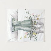 Fluss und Wachstum II Wandteppich (Vorderseite (Horizontal))