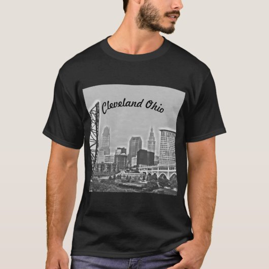 Fluss View BW Cleveland T-Shirt (Vorderseite)