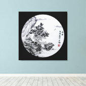 Fluss View Leinwanddruck (Insitu (Holzboden))