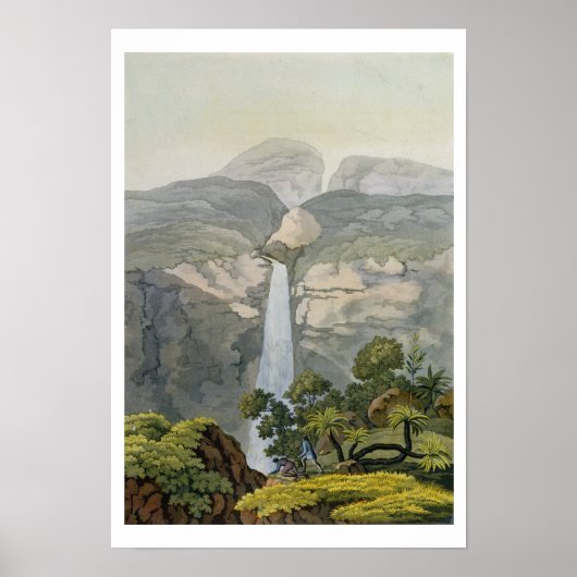 Fluss Vinagre Wasserfall, in der Nähe des Vulkans Poster (Vorne)