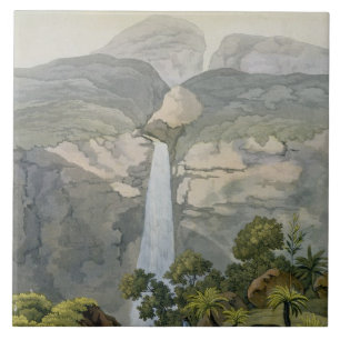 Fluss Vinagre Wasserfall, nahe dem Puraci Vulkan, Fliese