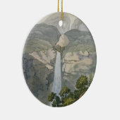 Fluss Vinagre Wasserfall, nahe dem Puraci Vulkan, Keramik Ornament (Rechts)