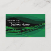 Fluss-Visitenkarte (Nachtgrün) Visitenkarte (Rückseite)