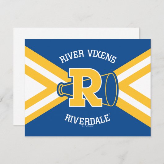 Fluss Vixens Cheer Uniform Mitteilungskarte (Vorne/Hinten)